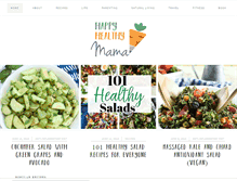 Tablet Screenshot of happyhealthymama.com